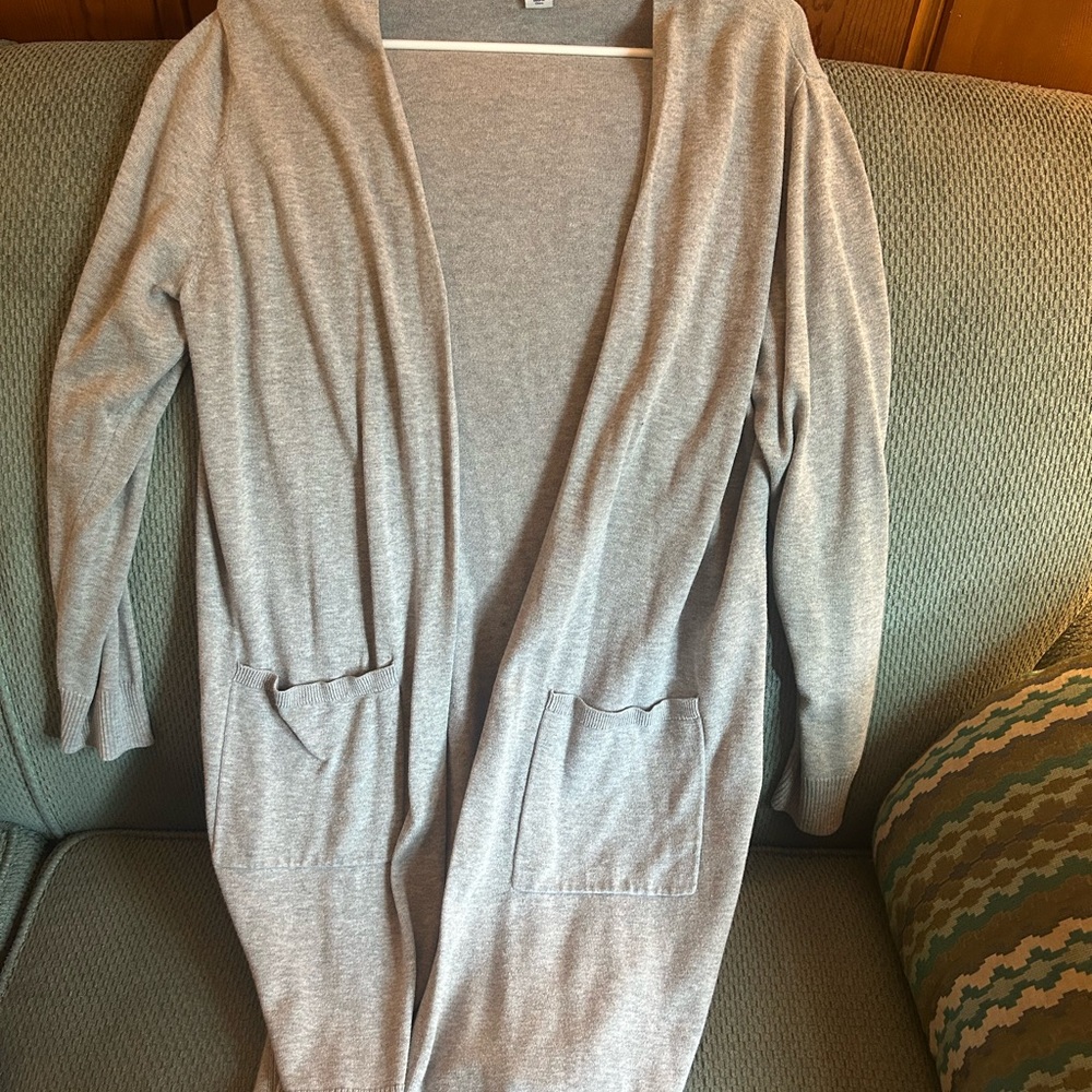 Amazon Essentials Heather Gray Cardigan